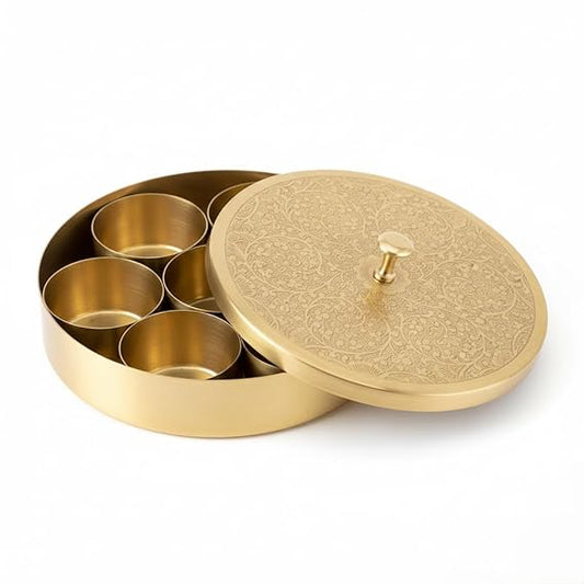 Brass Kitchen Ware - Masala Box