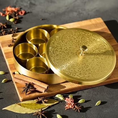 Brass Kitchen Ware - Masala Box