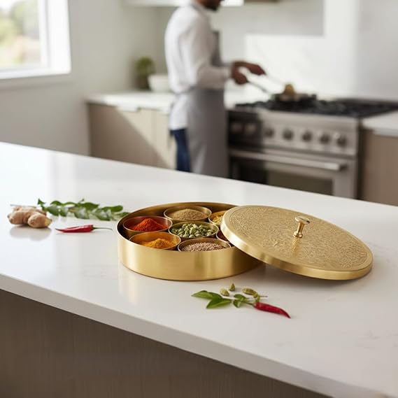Brass Kitchen Ware - Masala Box