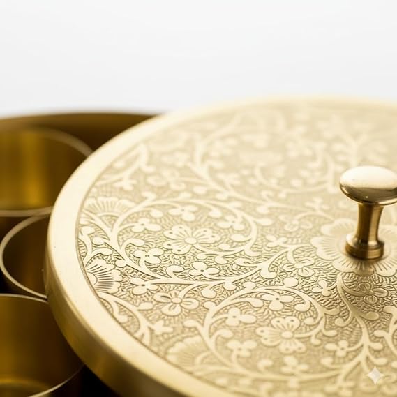 Brass Kitchen Ware - Masala Box