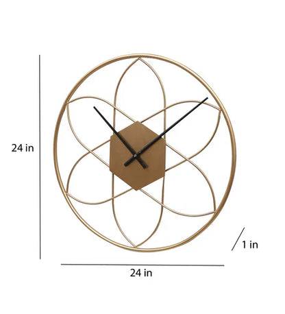 Modern Circular Metal Wall Clock
